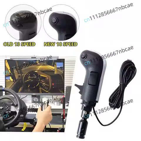 Left Hand USB Truck Simulator Shifter Knob for Logitech G923 G29 G27 G25 TH8A for ETS2&ATS Euro Truc