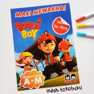 Boboiboy Character Cartoon Coloring Book Cartoon Boboiboy 2in1 Kindergarten Paud