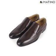 MATINO SHOES รองเท้าชายคัทชูหนังแท้ รุ่น MC/B 3022 - BLACK/BROWN