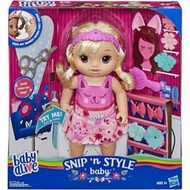 BABY ALIVE SNIP N STYLE BABY BLONDE HAIR BABY ALIVE DOLL TOY