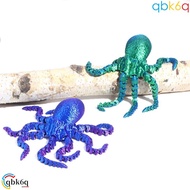 QBK6Q 3D Octopus Ornament, Cartoon Durable Octopus Ornament, 19/27cm Active Joint 3D Printed Octopus