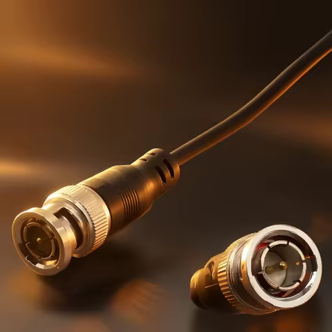 Tinned copper BNC/Q9 Connector Cable Surveillance camera adapter 75 ohm video cable