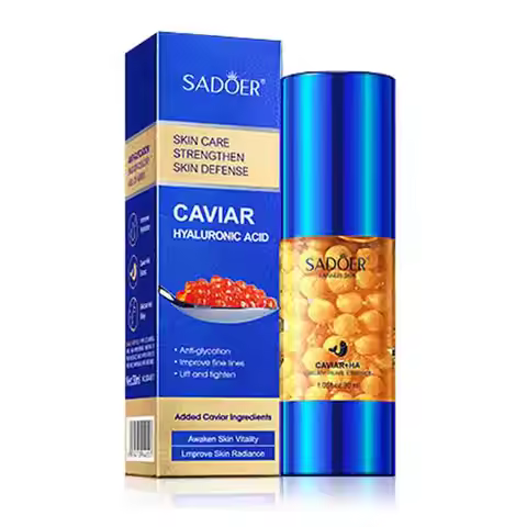 SADOER Caviar Hyaluronic Acid Face Essence Moisturizing Nourishing Firming Facial Serum Lotion Beaut