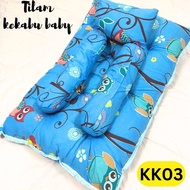 Tilam Kekabu Baby Tilam Budak Cotton 4in1 (1 bantal kepala + 2 Bantal peluk + tilam ) Design Kartun promosi high Quality tidak berbulu