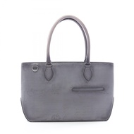 【二手】 Berluti迷你托特包，書法圖案，灰色漸層皮革，男士，二手