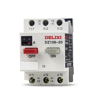 Delixi มอเตอร์ประเภทป้องกันพลาสติกกรณี Circuit Breaker Dz108-20/11 2.5a 4a 5a 6.3a 8a 12.5a 20 สําหร