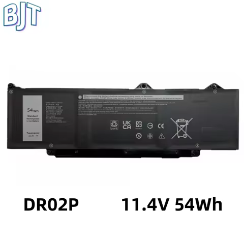 11.4V 54Wh New Li-ion Batteries Laptop DR02P for Dell Latitude 5340 5440 3340 3540 3480 3580 2X1V9 R