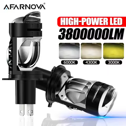 H4 LED Projector Lens Car Headlight Bulb Canbus 3800000LM 3500W Turbo light 3000K 4300K 6000K Auto l