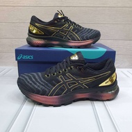 sepatu voly pria asics gel nimbus 22 black gold