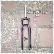 FORK GARPU MTB SR SUNTOUR X1 27.5 COIL 28.6 T.120 LOCK DISC ONLY HITAM Sepeda Aksesoris Sparepart