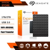 Seagate external hard disk ของแท้ ฮาร์ดไดรฟ์พกพาแบบพกพา hdd external 1tb/2tb usb 3.0 2.5" การประกันคุณภาพ รับประกัน 3 ปี