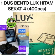 1 box of LUX bento mica, 4 compartments (1 box contains 400 pcs)/MIKA BENTO/BENTO box, Lux bento/, p