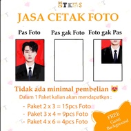 Photo PRINTINGJasa Photo Printing/ 2x3, 3x4, 4x6 Free Background Color Editing/
