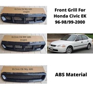 Front Grill For Civic EK 96-98/99-2000 (Black Mesh) (ABS Material)