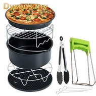 【8 PCS】6" 7" Air Fryer Accessories For Baking Basket Grill and Pizza Dish for Barbecue Deep Frying Air Fryers Baking Tr