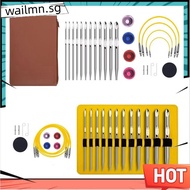 Tunisian Crochet Hook Set with Cable Aluminium Interchangeable Crochet Hook Set Crochet Hook 26 Pcs 