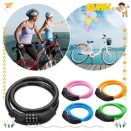 SUHU Bike Lock Cable Chain Resettable Cycle Security Padlock