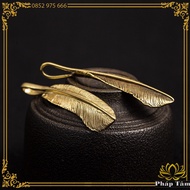 Takahashi Goro Solid Copper Feather Keychain - Feng Shui Mind