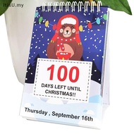 [ItisU] Advent Calendar 2023, 100 Days Cute Christmas Countdown Calendar, Christmas Countdown Activity Advent Calendar, Gift For Kids [MY]