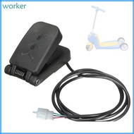 Wor* Electric Scooter Foot Throttle Pedal Accelerator for Scooter E-Bike 4 Wheel Bike