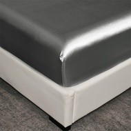 Satin Silk Bedsheet Cooling Cadar Queen/King Mattress Protector Cover
