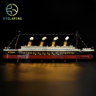 KY Suitable for LEGO10294Titanic Cruise Ship Display Box LED Building Block Toy Lighting Lamp