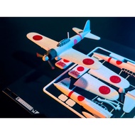 3D Printed A6M Zero Fighter Plane Model Kit – WWII Japanese Aircraft DIY Miniature, PLA Tactical Spr