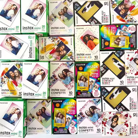 10 Sheets Fujifilm Fuji Instax Mini 12 Mini 13 Instant FILM Style Optional For Mini 11 9 SP2 70 7cs 