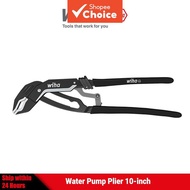One Set WIHA 45845 Water Pump Pliers, 10-Inch Adjustable Multifunctional Plier Tool, Non-Slip, 340g,