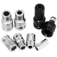 <hund>  Socket Adapter 1/2 To 1/4 1/4 3/8 Square Nut Quick Wrench Ratchet Adapter