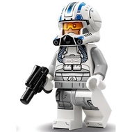Original Lego Star Wars - Clone Trooper Pilot Captain Jag (Phase 2, Light Bluish Gray Arms) 75402 Mi