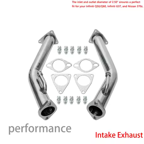 high-performance racing Exhaust DownPipe for Infiniti Q50/Q60 Models 3.7L Engine 2.5" Test Pipes