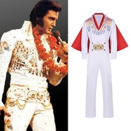 cp20.5 Elvis Presley Set Old-Fashioned Singer Costume Hollywood Cosplay Fancy Dress Rock & Roll