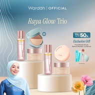 [BUY 3 GET 3] Wardah Raya Glow Trio-Spray Serum,Collagen Moist,Glow Cushion,Powder Foundation-FREE G
