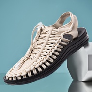 2024 จัดส่งที่รวดเร็ว 2-3 วันที่จะมาถึง KeNen รองเท้าถักเชือก รุ่นใหม่ และรุ่นเก่า สไตล์ เชือกถักสาน