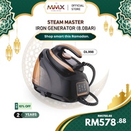 [STEAM KUASA EXTREME] MMX DL998 SteamMasterPro 8.0bar Penjana Besi Dandang Tekanan Steam Iron | Temp