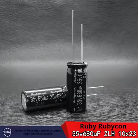 10pcs-50pcs 35V 680UF Brand New Original Japanese Rubycon 35v680uf Imported Electrolytic Capacitor R