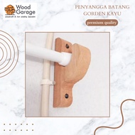 KAYU Curtain Bracket/Curtain Rod Support/Wooden Curtain Hook