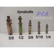 Dyna bolt/Expansion Bolt 3/8", 5/16", 1/4" (Sold Per Piece) DCA_Commercial