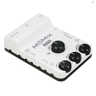 FLS JOYO MOMIX USB Audio Interface Mixer Portable Audio Mixer Professional Sound Mixer for PC Smartphone Audio Equipment Music Instruments