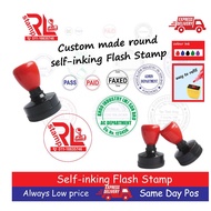 Round Rubber Stamp / Pre Ink Rubber Stamp / Self Ink Rubber Stamp / Round Chop / Company Stamp