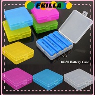 FKI Battery , Coloful Anti-slip 18650 Battery Box,  4 AA AA Plastic Battery Holder Storage 18350 Bat