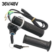 24V 36V 48V 60V Electric Scooter Throttle Grip With Key Display Lithium Ebike EScooter On Off Switch