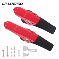 LP Litepro Folding Bike Front Rear Wheel Fenders Ultra Light Aluminum Alloy Foldable Bicycle Mudguard For K3/412/P8/D5/DAHON/FNHON