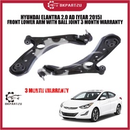 HYUNDAI ELANTRA 2.0 AD [YEAR 2015] FRONT LOWER ARM WITH BALL JOINT 3 MONTH WARRANTY