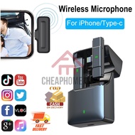 Wireless Buttonhole Lapel Microphone Bluetooth Mini Micro Professional Vlogging Live Mic System