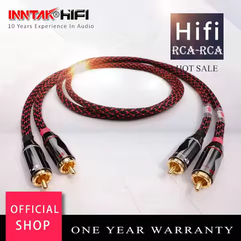 HIFI RCA Cable Thickened Wall Budweiser Connector Canare Professional Broadcast Cable 1Pair / 0.5m 1