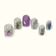 套裝-R021陽台派對ButterFinger光固化凝膠甲貼膜【贈燈】