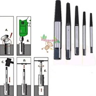 Bolt Nut Fastener Bolt Extractor 5Pcs Screw Extractor Damage Tool Kit Diy Remover