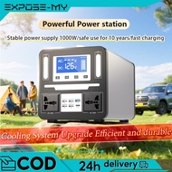 EXPOSE Portable Power Station Portable Power Supply 300/600/1000W Camping Solar Power Bank